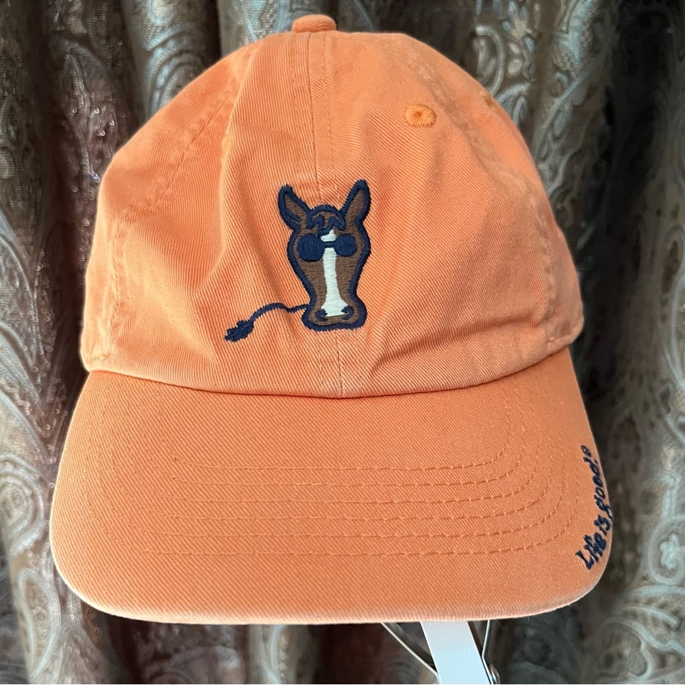 Horse Equestrian Life is Good Cotton Adjustable Baseball Hat Cap Sz S for Girls